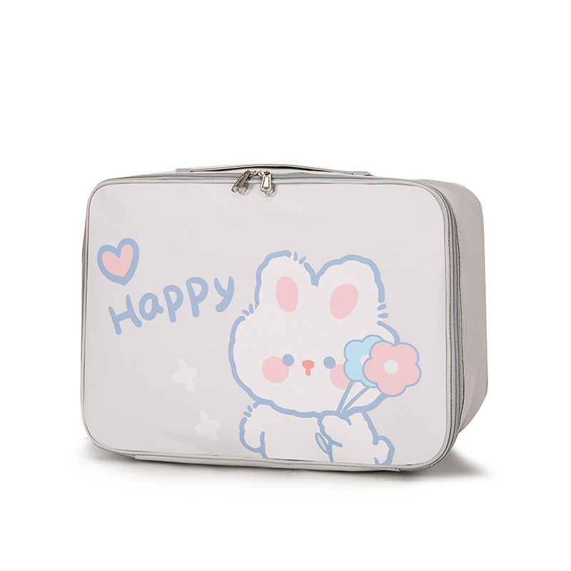 Cartoon Cat-Themed Travel Organizer