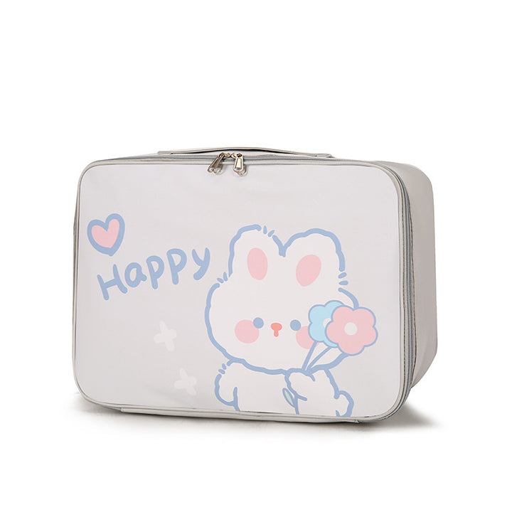 Cartoon Cat-Themed Travel Organizer
