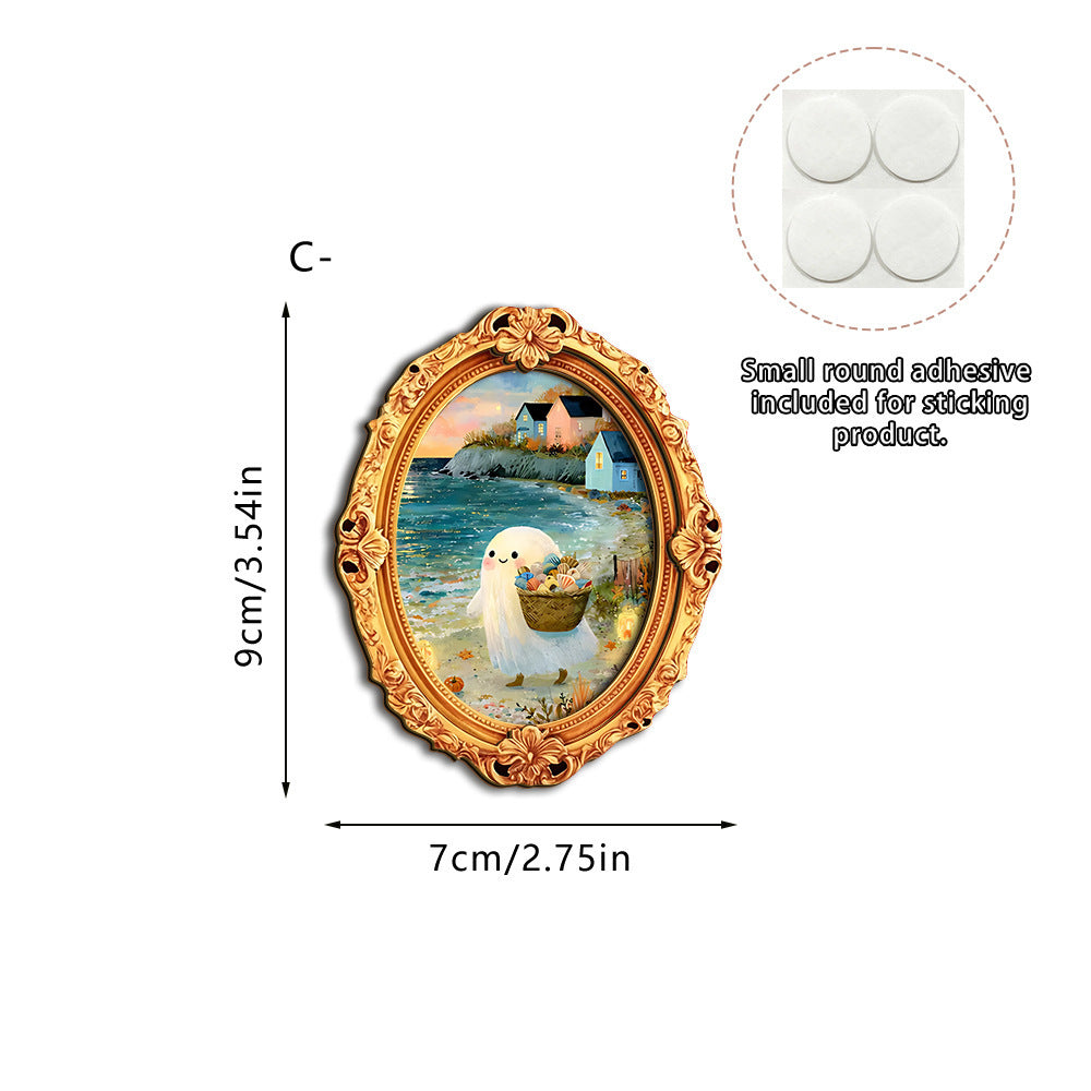 Wall art with creative ghost motif Stornfield