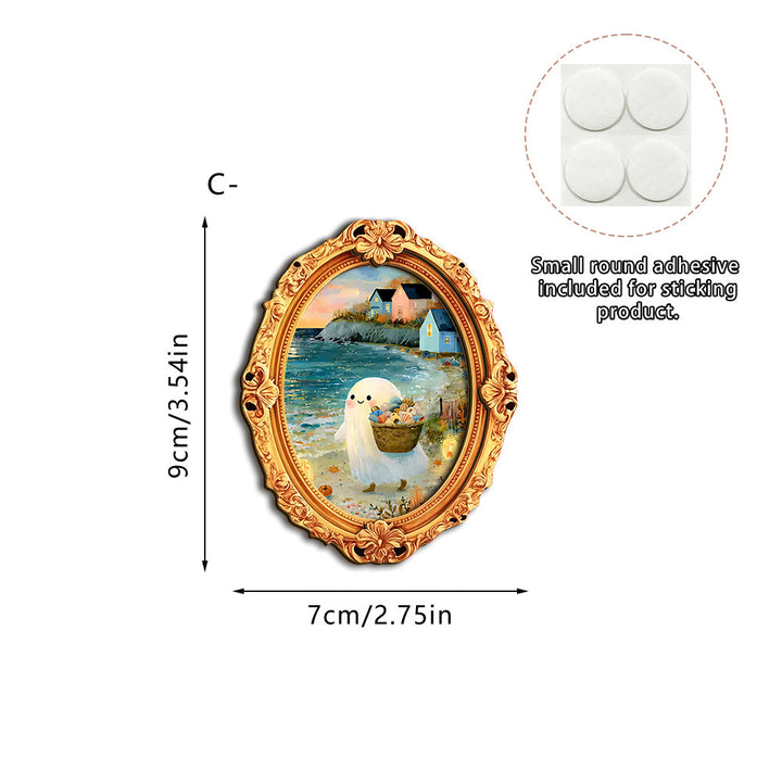 Wall art with creative ghost motif Stornfield