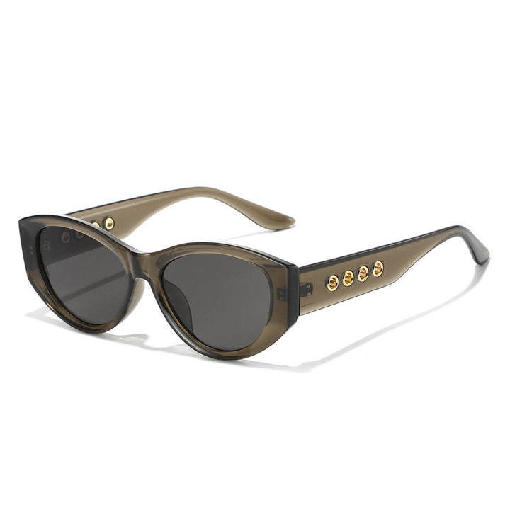 Cat-Eye Sunglasses with Decorative Gold Accents Stornfield