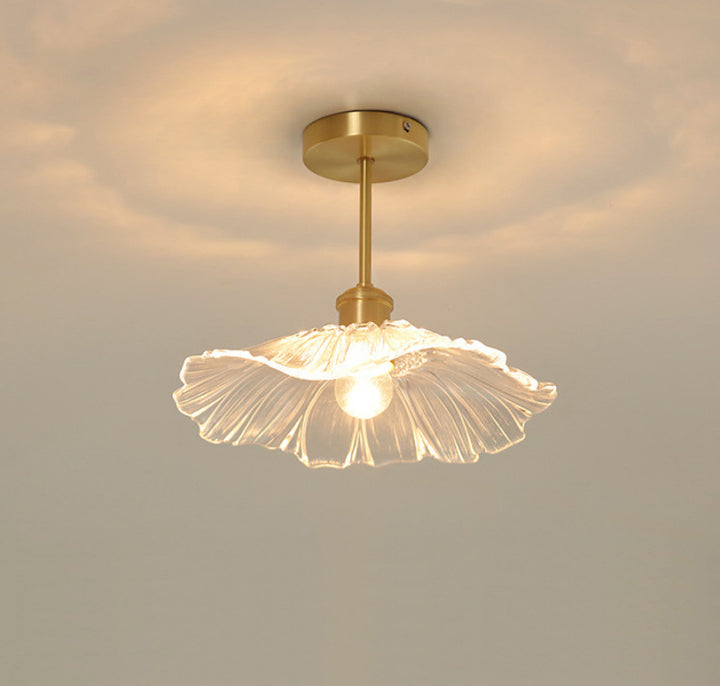 Vintage Glass Flush Mount Light