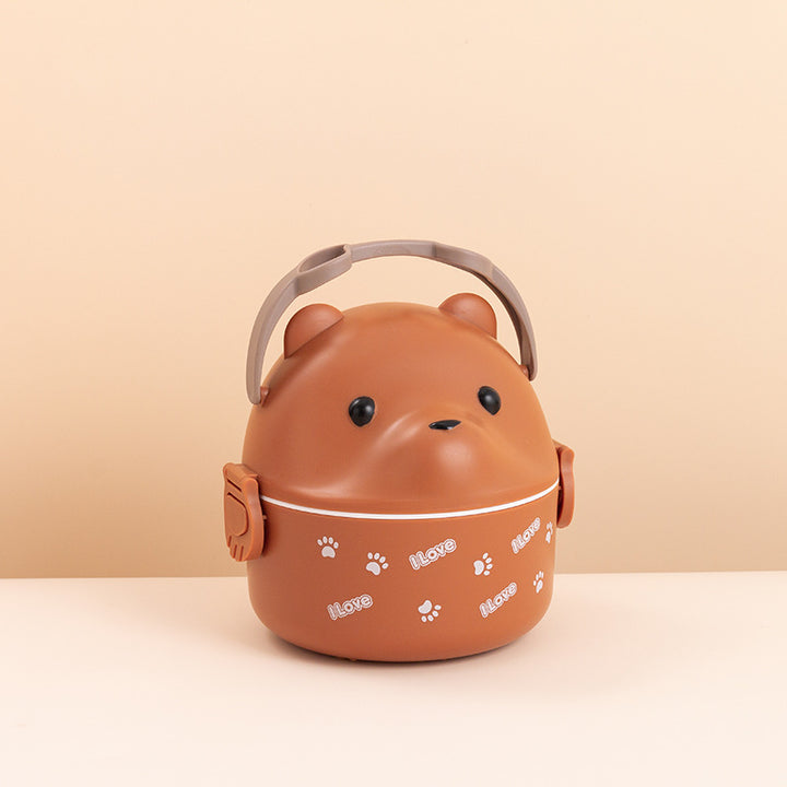 Cartoon Animal-Themed Lunch Container