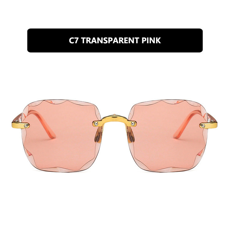 Women's trendy square sunglasses with luxurious metal frame Stornfield