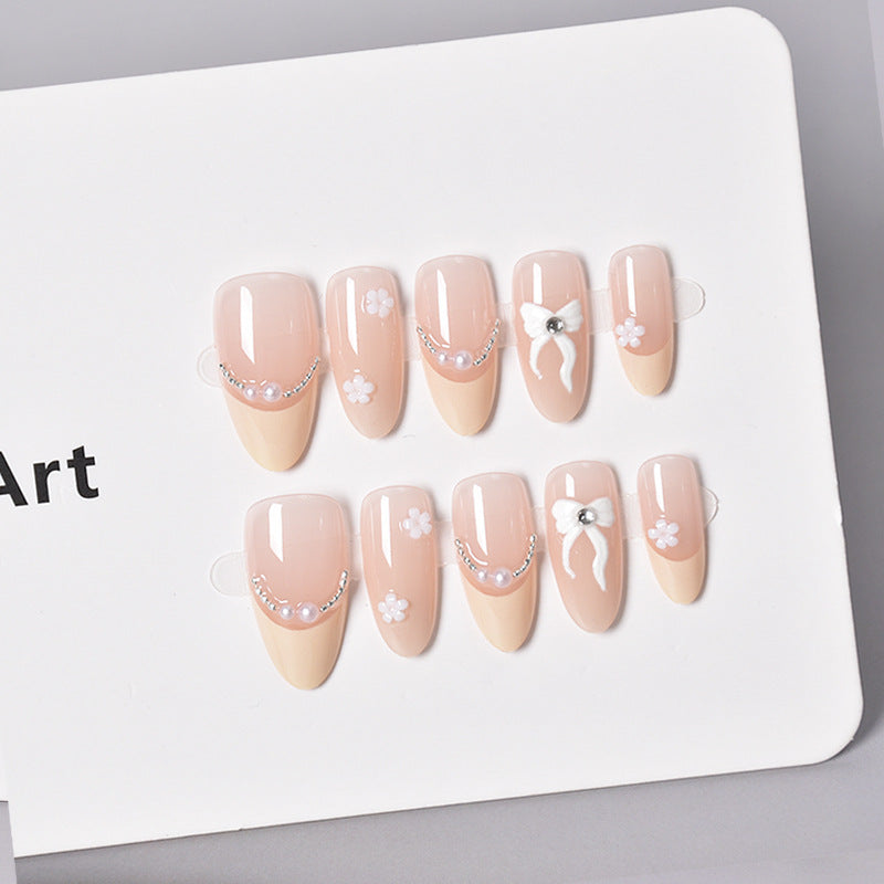 Glamorous Heart-Themed Press-On Nail Set Stornfield