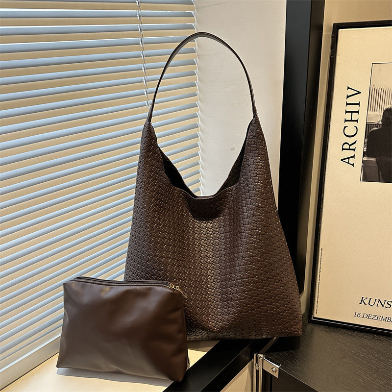 WoTextured Fabric Slouchy Tote Bag Stornfield