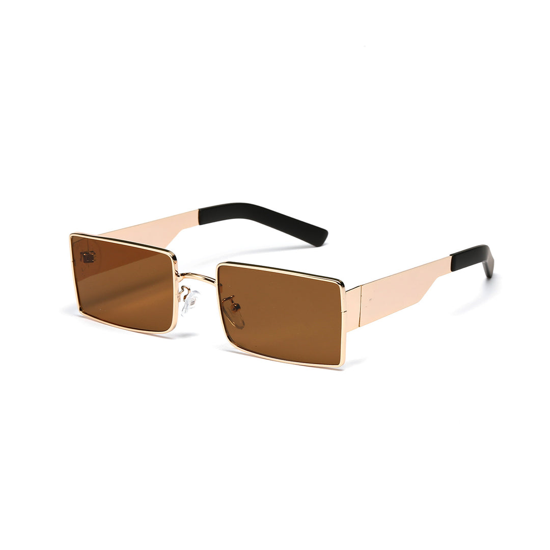 Ladies stylish rectangular sunglasses with modern metal frame Stornfield