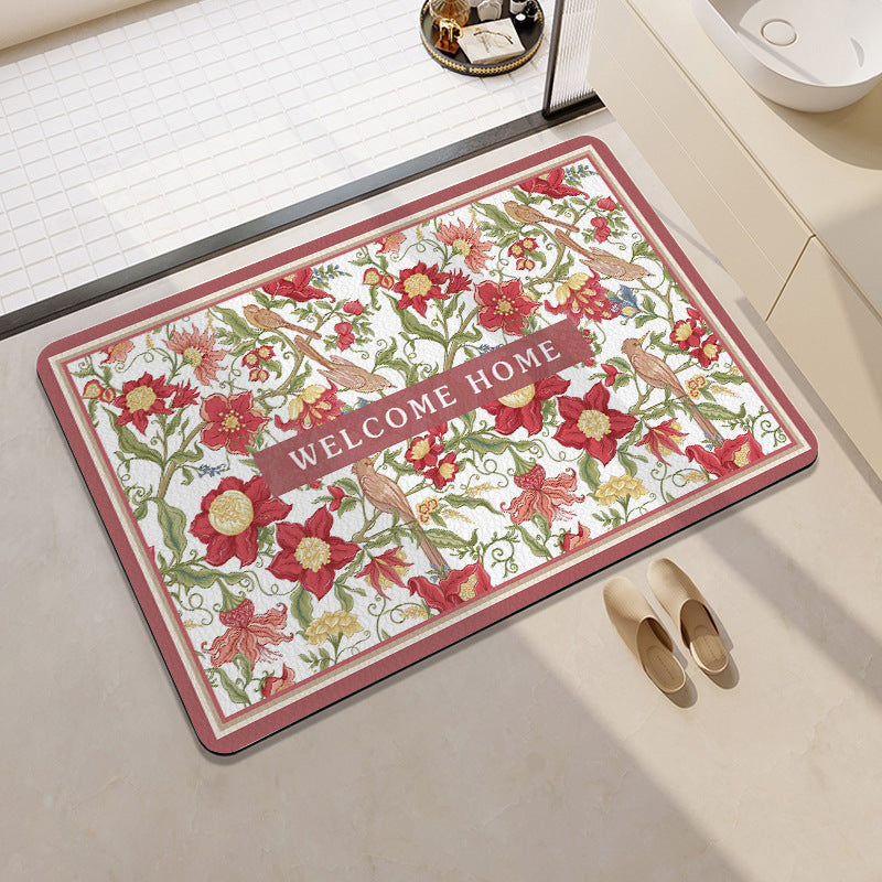 Playful Citrus-Themed Bathroom Mat Stornfield