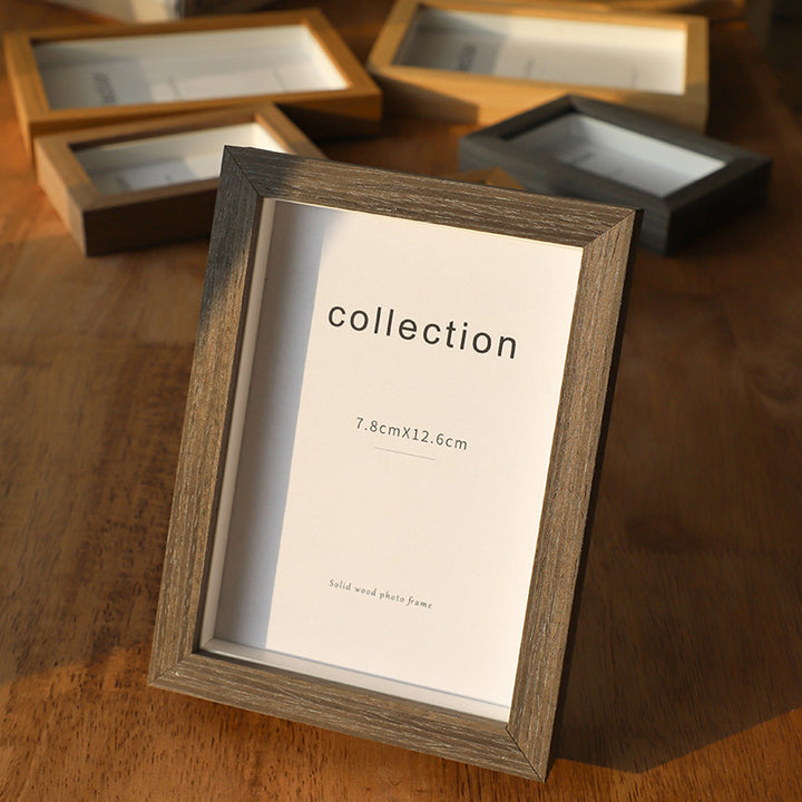 Solid Wood Photo Display Frame for Home