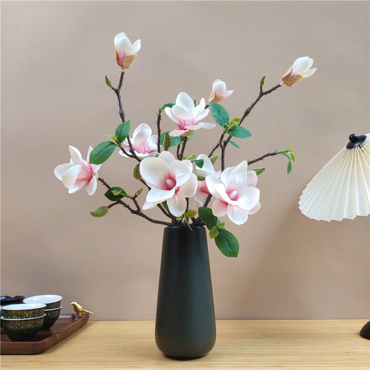 Elegant Silky Magnolia Flower Branch