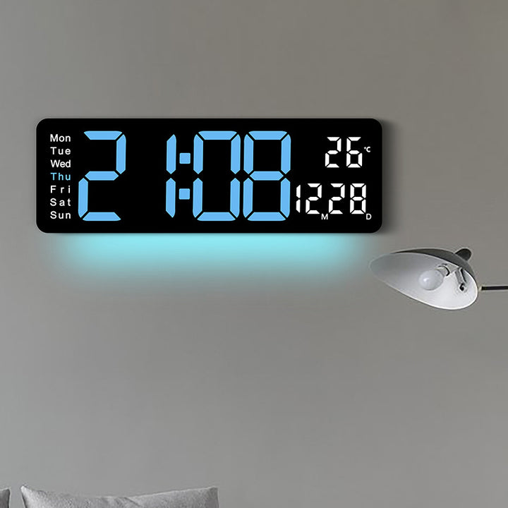 Digital LED Alarm Clock with Temperature and Day of the Week Display Stornfield