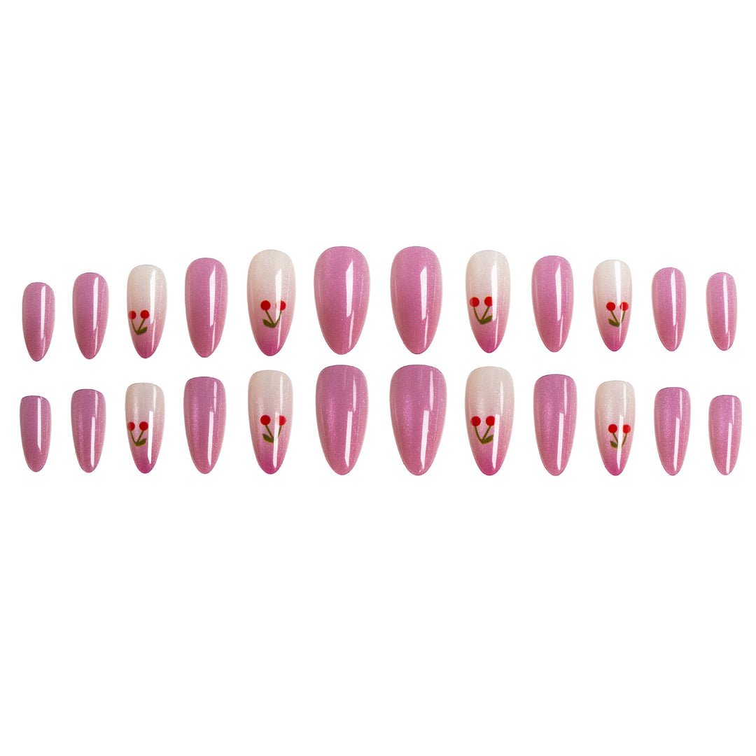 Chic Cherry Blossom Nail Art