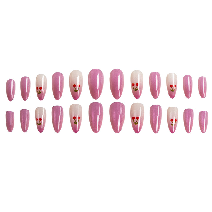 Chic Cherry Blossom Nail Art