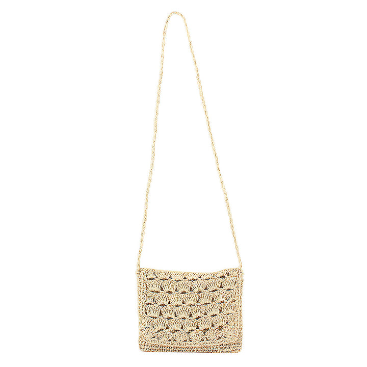 Handcrafted Shoulder Bag Made from Braided Natural Material Stornfield