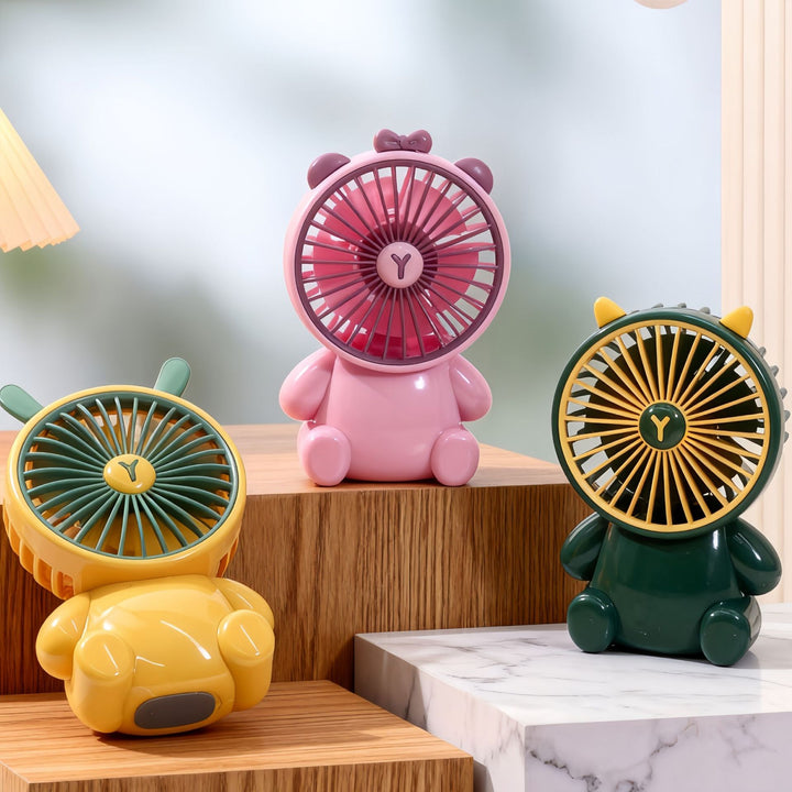 Women's portable USB mini handheld fan with animal design Stornfield