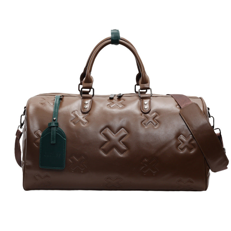 Durable Leather Weekend Duffel Bag Stornfield