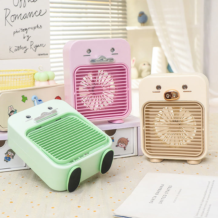 Ladies Funny Mini Table Fan with USB Connection and Flexible Tilt Stornfield