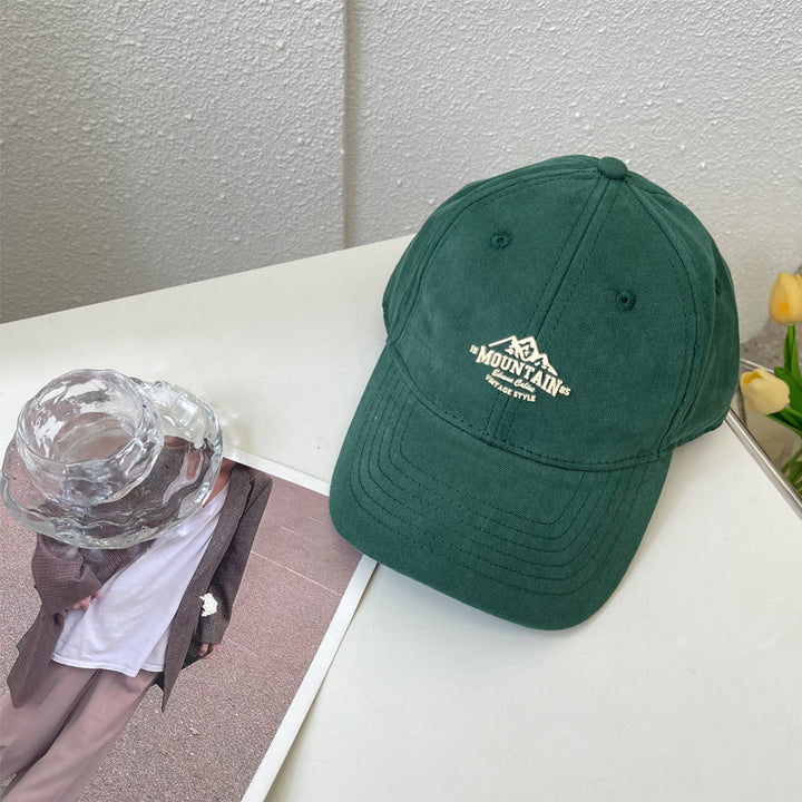 Men's Vintage-Inspired Mountain Graphic Baseball Cap Stornfield