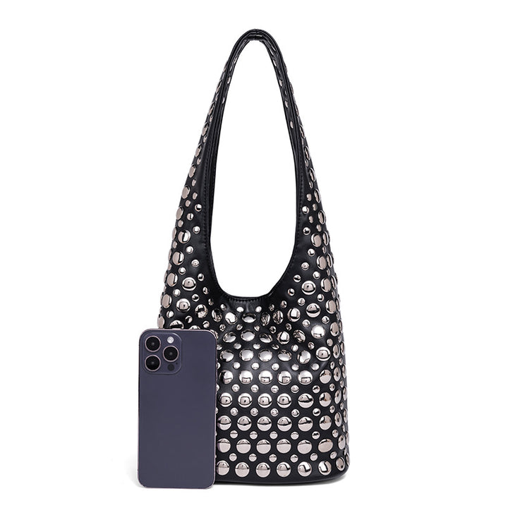 Studded Leather Shoulder Bag Stornfield