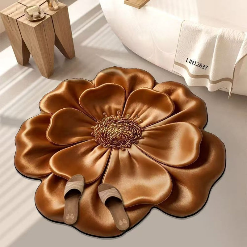 Artistic Floral Shaped Area Rug