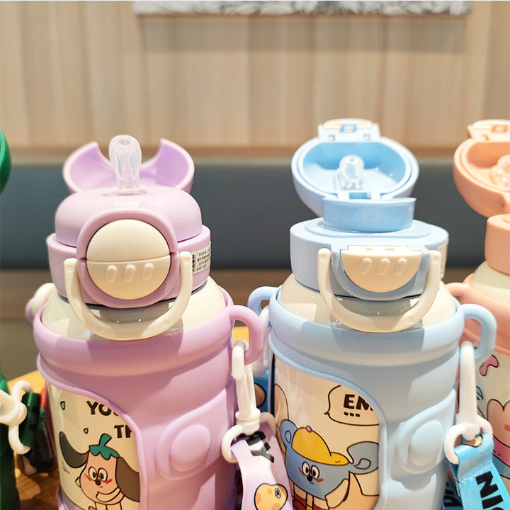Women’s creative drinking bottle with stable silicone cover Stornfield