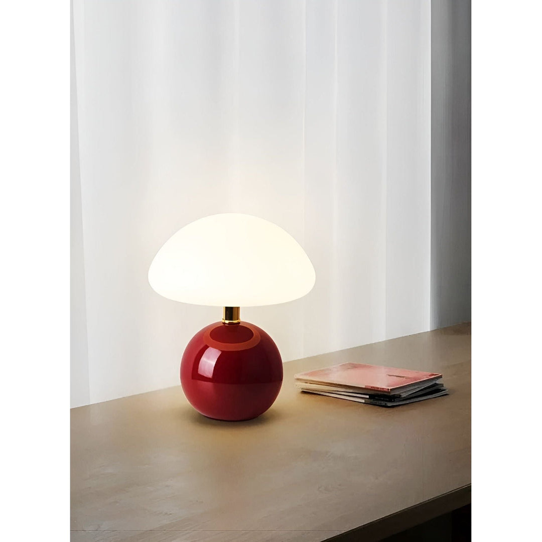 CreamyShine Lamp - Cozy Mushroom Nightstand Lamp | Stornfield