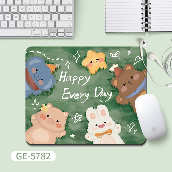 Artistic Floral-Themed Mouse Pad