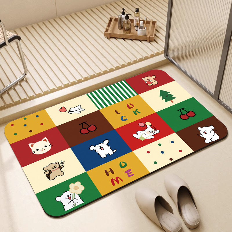 Cute Cartoon Character Welcome Mat