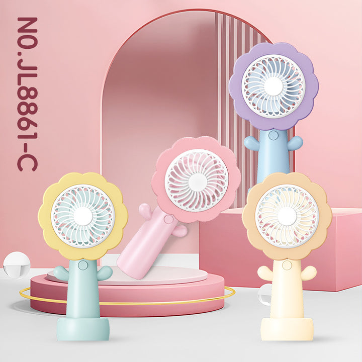 Flower-Shaped Handheld Cooling Fan Stornfield