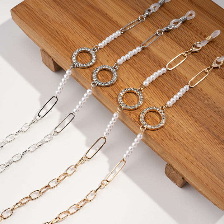 Glamorous Pearl-Embellished Eyewear Chain Stornfield