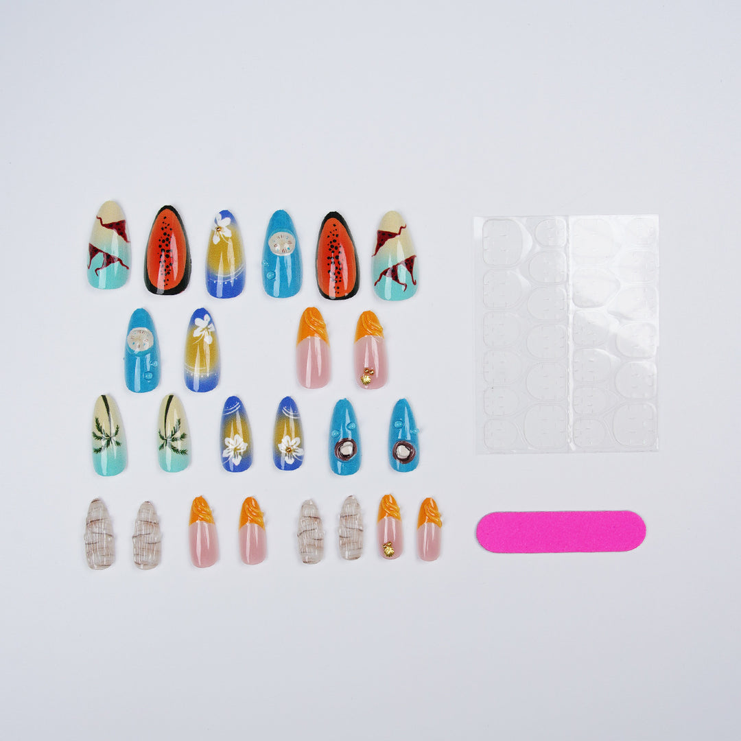 Nail art set with maritime motif Stornfield