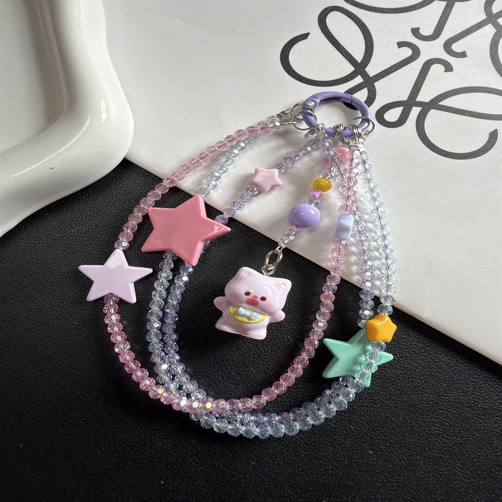Whimsical Star and Animal Charm Lanyard Stornfield