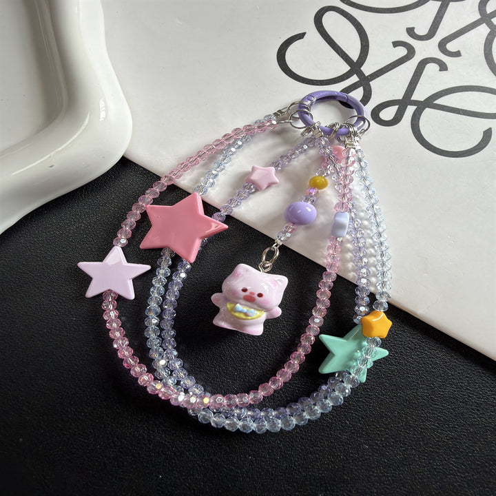 Whimsical Star and Animal Charm Lanyard Stornfield