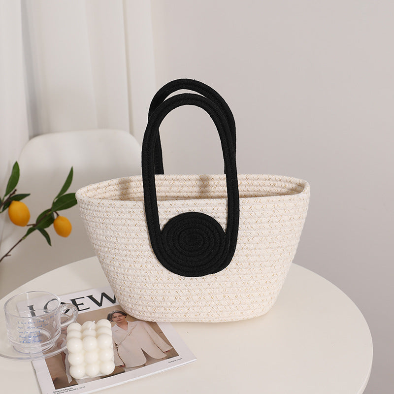 Decorative natural fiber bag Stornfield