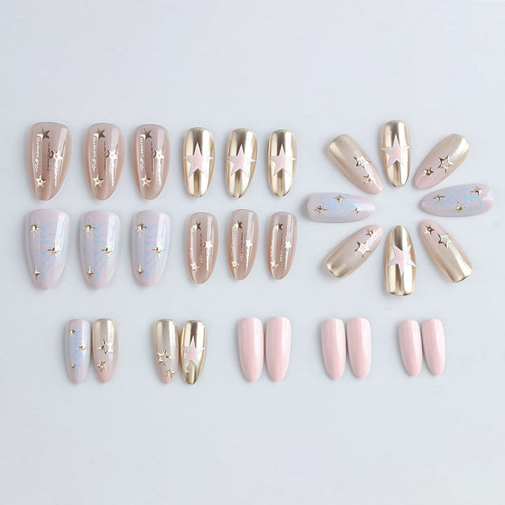 Star-Embellished Press-On Nail Set Stornfield