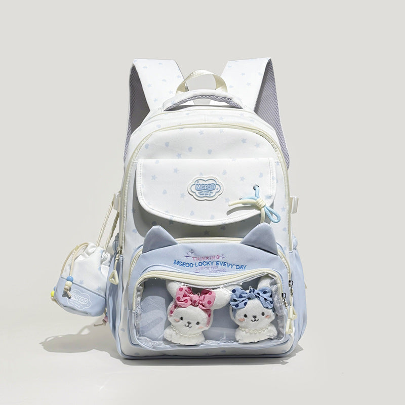 Playful Cat-Ear Design Backpack Stornfield