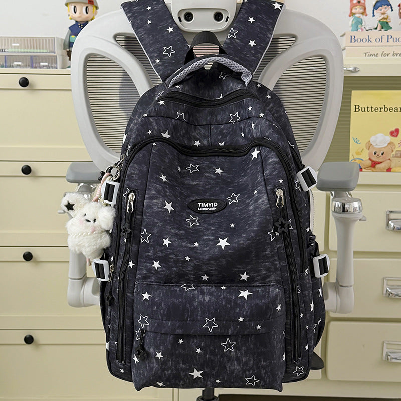 Fun-Themed Star Print Backpack Stornfield
