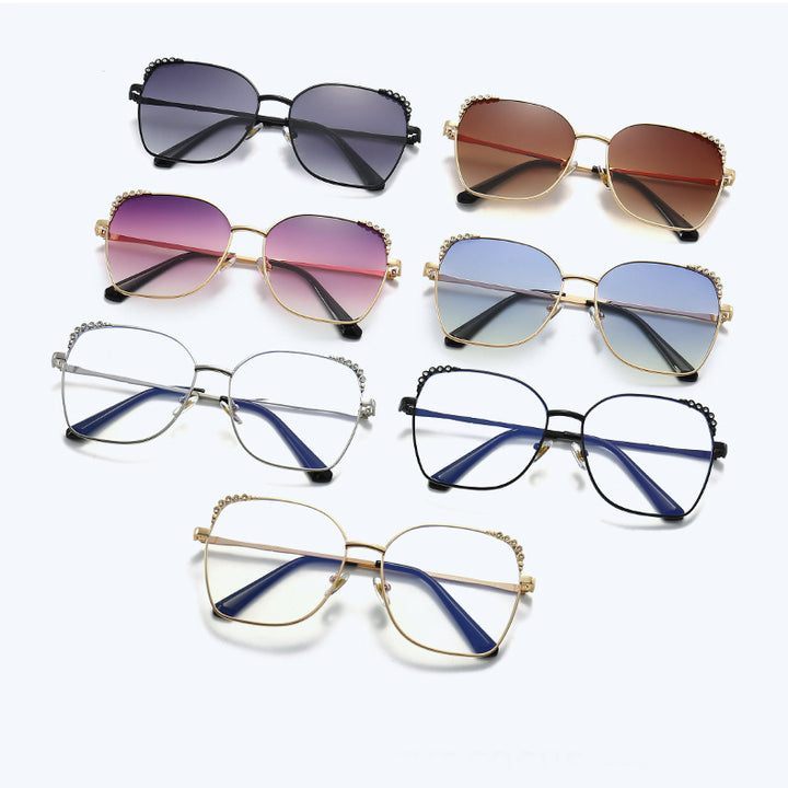 Elegant Square Sunglasses with Sparkling Accents Stornfield