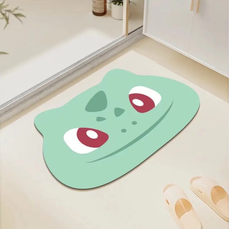 Cute Cartoon Frog Bath Mat