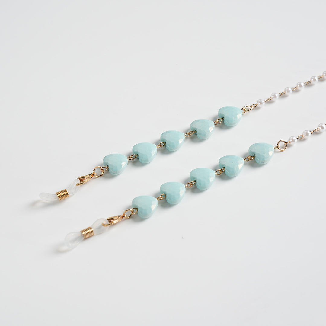 Heart-Shaped Beaded Eyewear Chain Stornfield