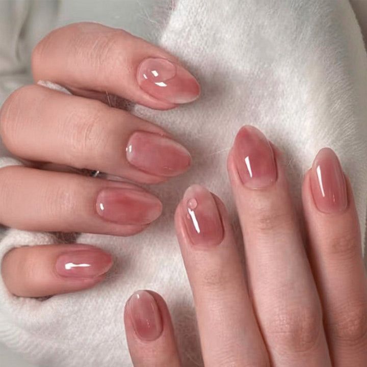 Artificial nail set with elegant, transparent shine Stornfield