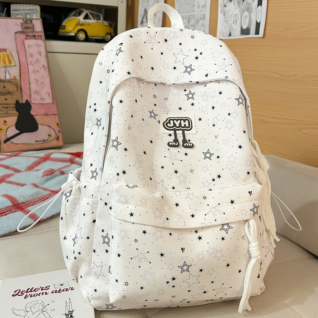 Stylish Star-Printed Backpack Stornfield 1791205440