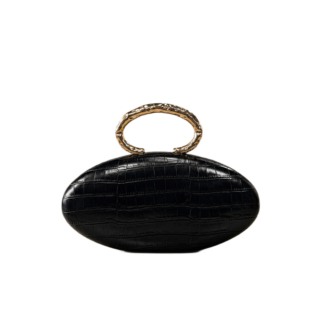 Artistic Curved Handle Acrylic Clutch
