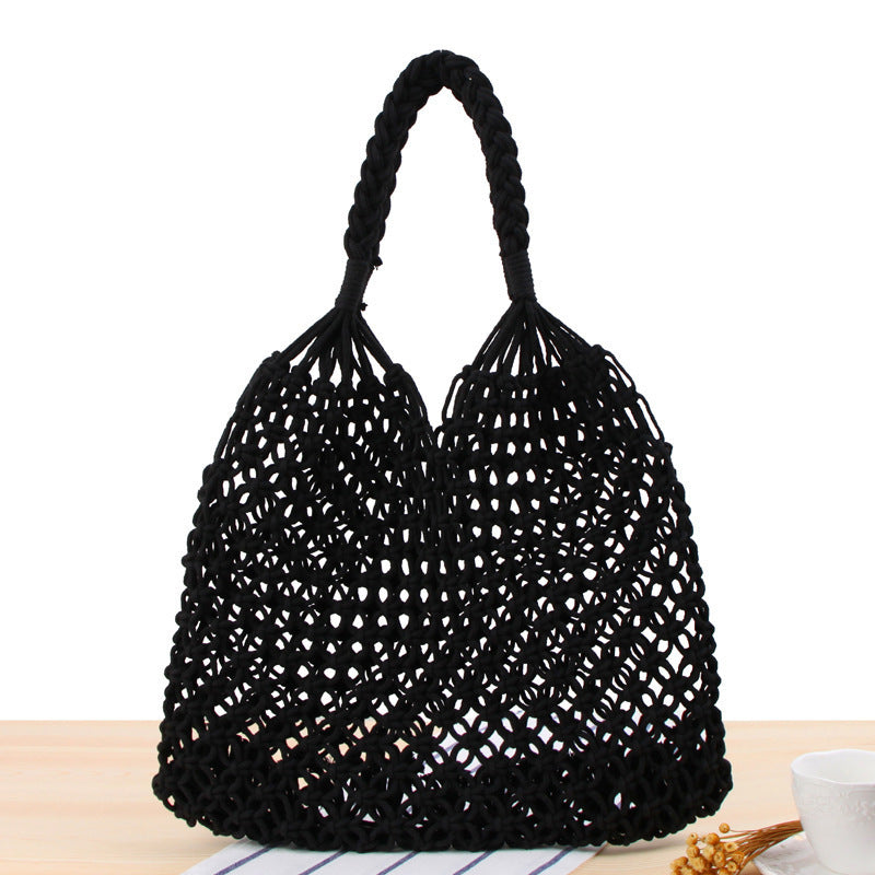 Handbag Made of Durable Hand-Knotted Net Material Stornfield