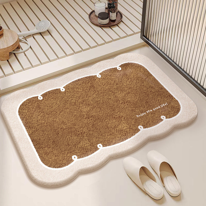 Artistic Semi-Circular Floor Mat