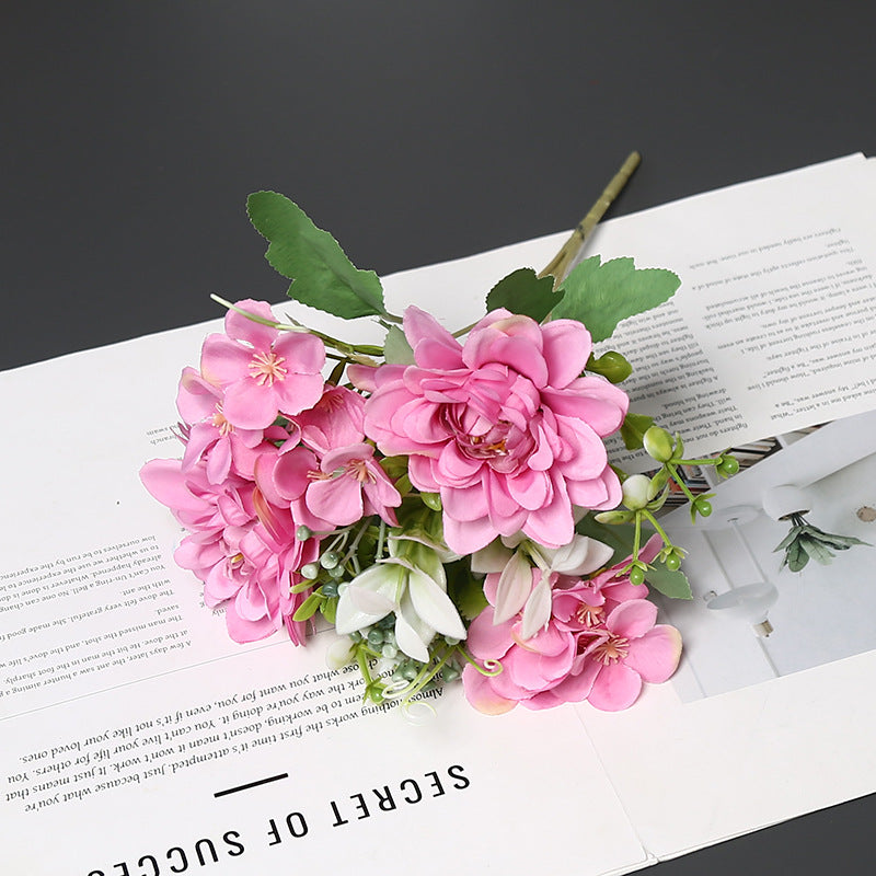 Elegant Synthetic Flower Bouquet for Home Decor