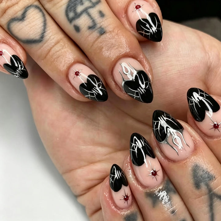 Gothic-Inspired Press-On Nail Set