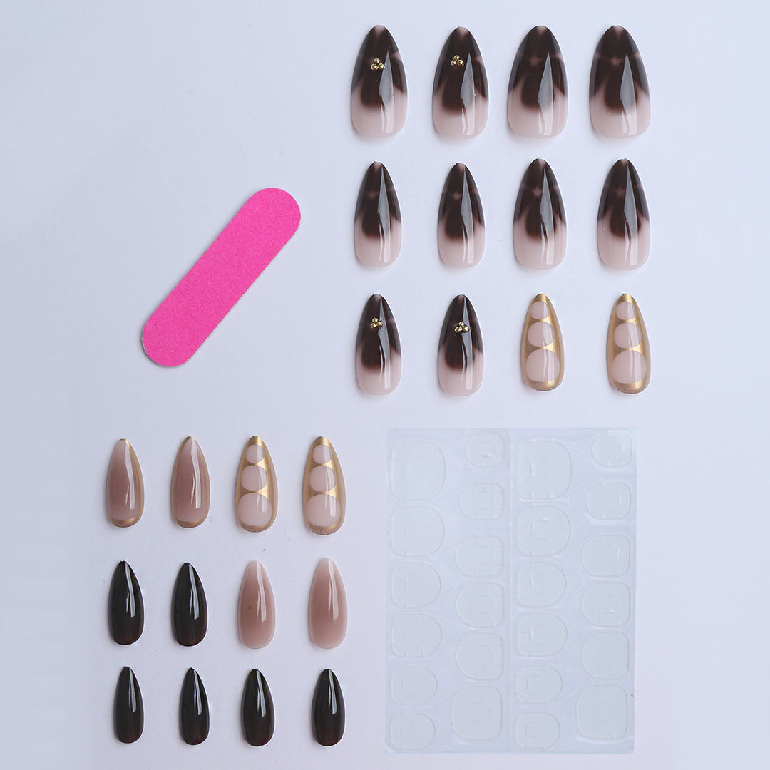 Artificial nails with luxurious style elements Stornfield
