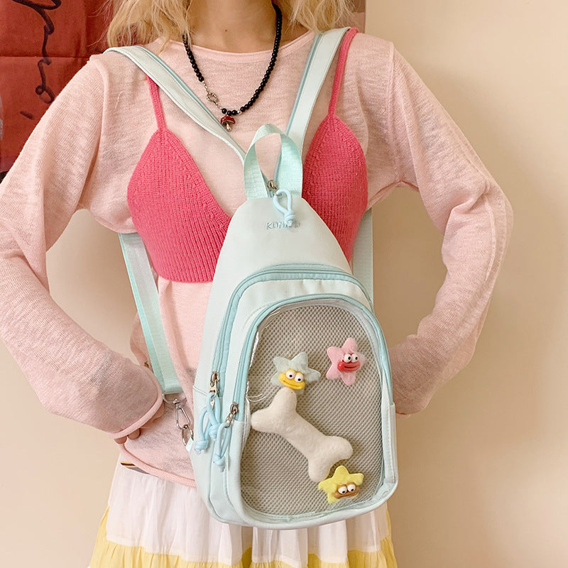 Whimsical Cartoon-Themed Sling Backpack Stornfield