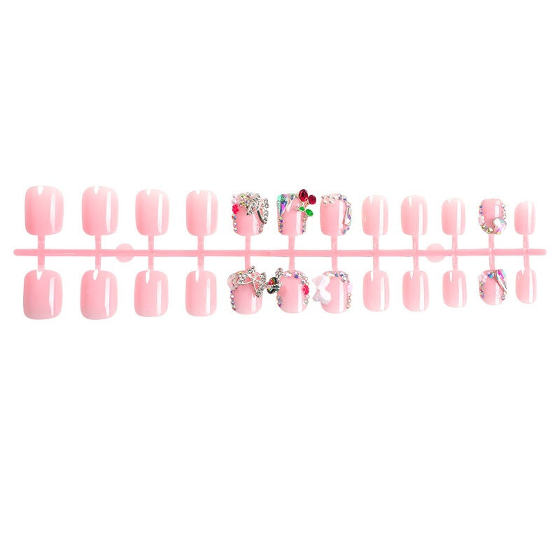 Acrylic nail set with sparkling 3D elements Stornfield